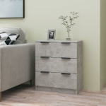 Credenza Grigio Cemento 60x30x70 cm in Legno Multistrato