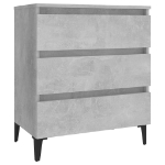 Credenza Grigio Cemento 60x35x69 cm in Legno Multistrato