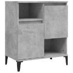 Credenza Grigio Cemento 60x35x70 cm in Legno Multistrato