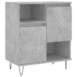 Credenza Grigio Cemento 60x35x70 cm in Legno Multistrato