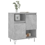 Credenza Grigio Cemento 60x35x70 cm in Legno Multistrato