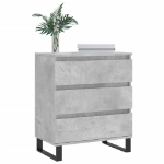 Credenza Grigio Cemento 60x35x70 cm in Legno Multistrato