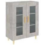 Credenza Grigio Cemento 69,5x34x90 cm in Legno Multistrato