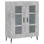 Credenza Grigio Cemento 69,5x34x90 cm in Legno Multistrato