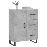 Credenza Grigio Cemento 69,5x34x90 cm in Legno Multistrato