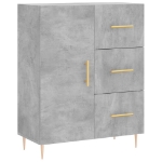 Credenza Grigio Cemento 69,5x34x90 cm in Legno Multistrato