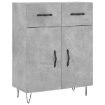 Credenza Grigio Cemento 69,5x34x90 cm in Legno Multistrato