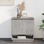 Credenza Grigio Cemento 70x41x75 cm in Truciolato