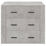 Credenza Grigio Cemento 80x33x70 cm in Legno Multistrato