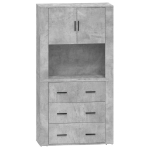 Credenza Grigio Cemento in Legno Multistrato