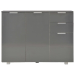 Credenza Grigio Lucido 107x35x80,5 cm