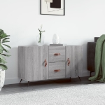 Credenza Grigio Sonoma 100x36x60 cm in Legno Multistrato