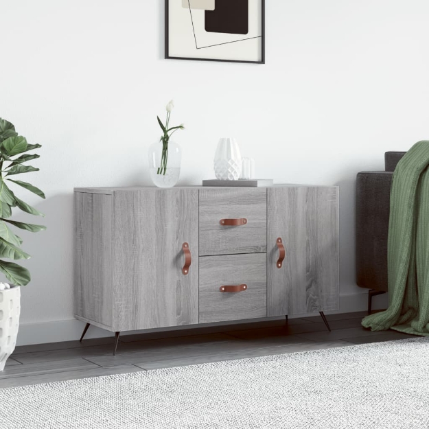 Credenza Grigio Sonoma 100x36x60 cm in Legno Multistrato