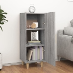 Credenza Grigio Sonoma 34,5x34x90 cm in Legno Multistrato