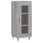 Credenza Grigio Sonoma 34,5x34x90 cm in Legno Multistrato