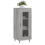 Credenza Grigio Sonoma 34,5x34x90 cm in Legno Multistrato