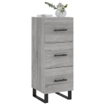 Credenza Grigio Sonoma 34,5x34x90 cm in Legno Multistrato