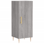 Credenza Grigio Sonoma 34,5x34x90 cm in Legno Multistrato