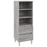 Credenza Grigio Sonoma 40x36x110 cm in Legno Multistrato