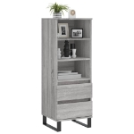 Credenza Grigio Sonoma 40x36x110 cm in Legno Multistrato