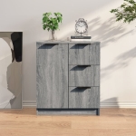 Credenza Grigio Sonoma 60x30x70 cm in Legno Multistrato