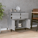 Credenza Grigio Sonoma 60x35x70 cm in Legno Multistrato