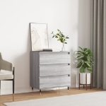 Credenza Grigio Sonoma 60x35x70 cm in Legno Multistrato