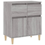 Credenza Grigio Sonoma 60x35x70 cm in Legno Multistrato