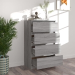 Credenza Grigio Sonoma 60x35x98,5 cm in Legno Multistrato