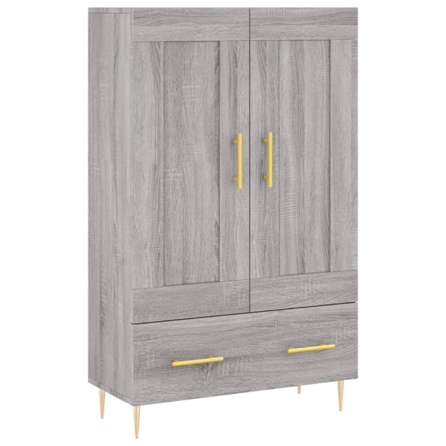 Credenza Grigio Sonoma 69,5x31x115 cm in Legno Multistrato