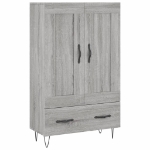 Credenza Grigio Sonoma 69,5x31x115 cm in Legno Multistrato