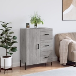 Credenza Grigio Sonoma 69,5x34x90 cm in Legno Multistrato