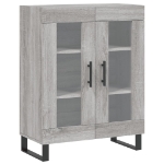 Credenza Grigio Sonoma 69,5x34x90 cm in Legno Multistrato