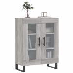 Credenza Grigio Sonoma 69,5x34x90 cm in Legno Multistrato