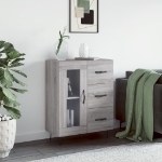 Credenza Grigio Sonoma 69,5x34x90 cm in Legno Multistrato