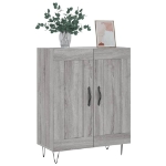 Credenza Grigio Sonoma 69,5x34x90 cm in Legno Multistrato