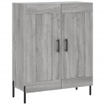 Credenza Grigio Sonoma 69,5x34x90 cm in Legno Multistrato