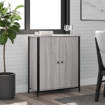 Credenza Grigio Sonoma 70x30x80 cm in Legno Multistrato