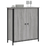 Credenza Grigio Sonoma 70x30x80 cm in Legno Multistrato