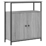 Credenza Grigio Sonoma 70x30x80 cm in Legno Multistrato