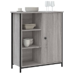 Credenza Grigio Sonoma 70x30x80 cm in Legno Multistrato