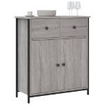 Credenza Grigio Sonoma 70x30x80 cm in Legno Multistrato