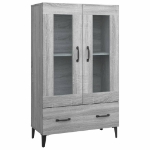 Credenza Grigio Sonoma 70x31x115 cm in Legno Multistrato