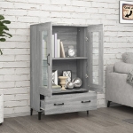 Credenza Grigio Sonoma 70x31x115 cm in Legno Multistrato