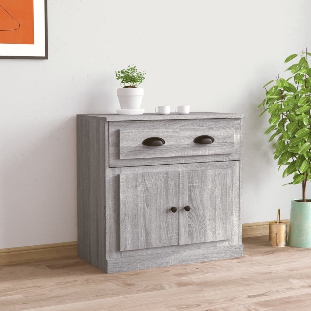 Credenza Grigio Sonoma 70x35,5x67,5 cm in Legno Multistrato