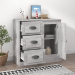 Credenza Grigio Sonoma 70x35,5x67,5 cm in Legno Multistrato