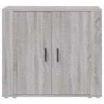 Credenza Grigio Sonoma 80x33x70 cm in Legno Multistrato