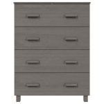 Credenza HAMAR Grigio Chiaro 79x40x103,5 cm in Legno di Pino