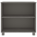 Credenza HAMAR Grigio Chiaro 85x35x80 cm Legno Massello di Pino