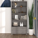 Credenza HAMAR in Legno Massello di Pino Grigio Chiaro